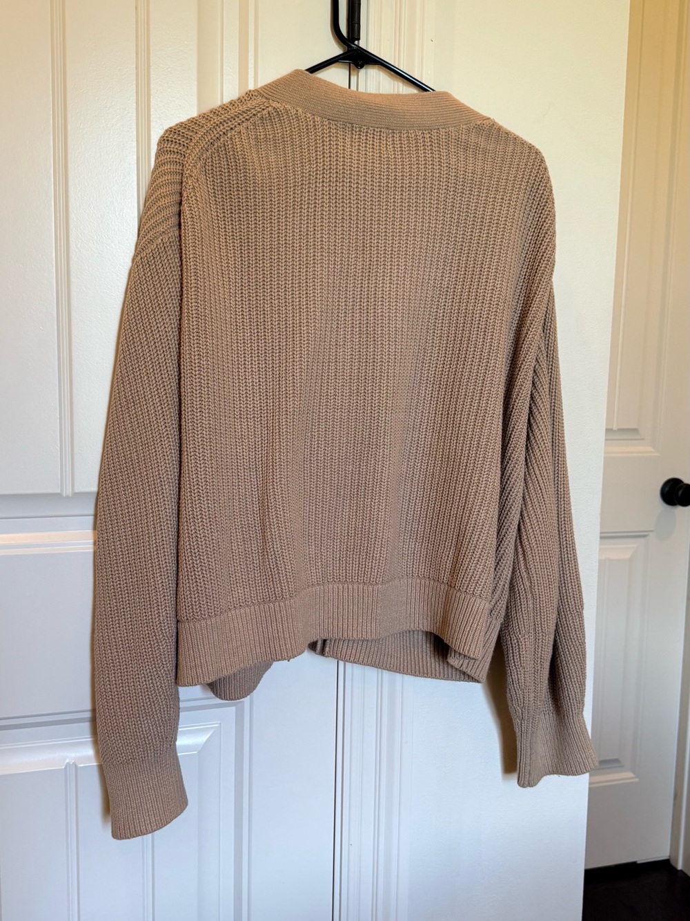 H&M Beige Ribbed Button Knit Cardigan - Picture 6 of 7